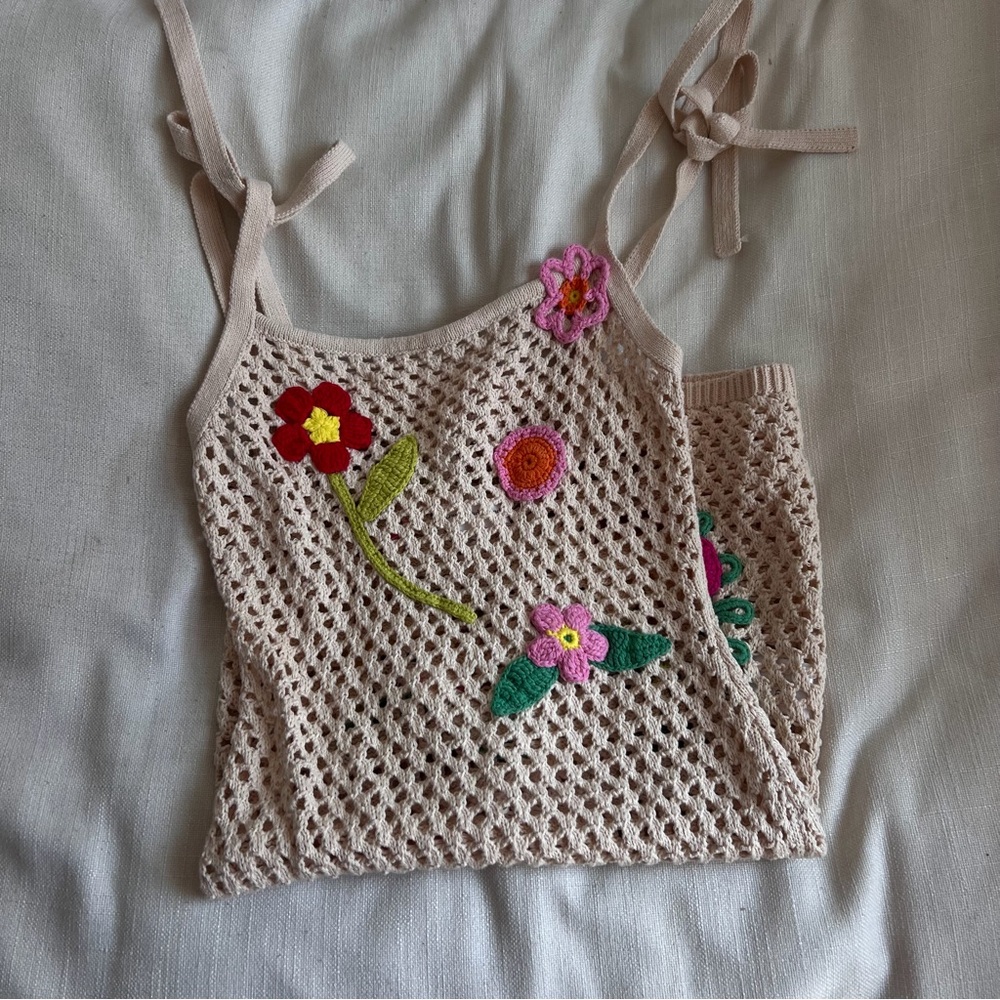 Lovers and Friends Crochet Beach Mini Dress - Picture 2 of 7